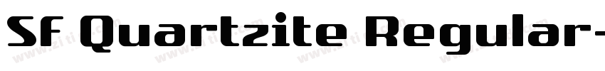 SF Quartzite Regular字体转换
